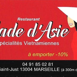 Jade d'Asie - Carte de visite