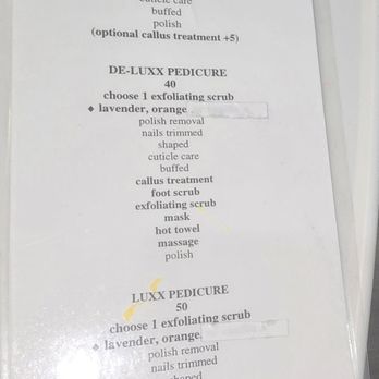 Luxx Nail Lounge - Menu - Nail Salons Near Me - Harvey, Louisiana Luxx Nail Lounge - Menu - Nail Salons Near Me - Harvey, Louisiana