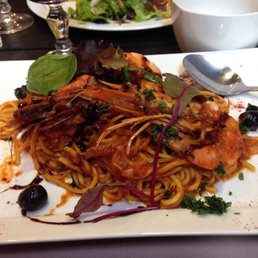 Spaghetti aux gambas