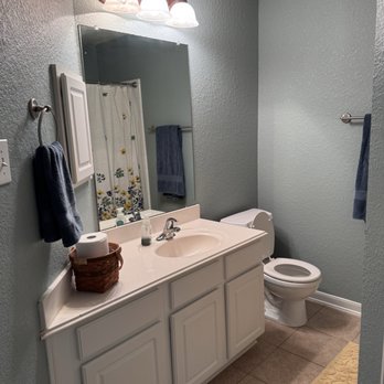 Turner Enterprises Contracting Services - Fresh coat of paint in the guest bath. - Painters Near Me