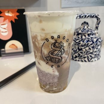 Dragon Tea - Taro Fresh Milk * - Bubble Tea Near Me - New York, New York