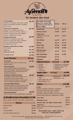 Menu photo 1 Ay Bendito Cafe Bethlehem, PA