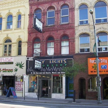 Interior view of City Lights Bookshop London Ontario
