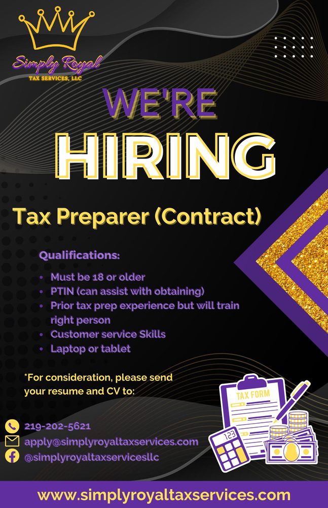 SIMPLY ROYAL TAX SERVICES 20 Photos Gary, Indiana Notaries