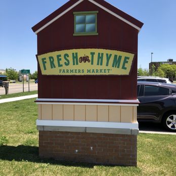 Fresh Thyme Market - The small sign at the entrance. - Farmers Market Near Me - Ypsilanti, Michigan Fresh Thyme Market - The small sign at the entrance. - Farmers Market Near Me - Ypsilanti, Michigan