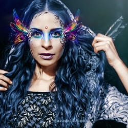 Cassandra Love Lambert - Mixed Media High Fashion Makeup  Model = Diana Carr Photographer= Jazzwall Arts Makeup= Cassandra Love Lambert