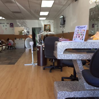 TN Nails Spa - Manicure area on the right and pedicure on the left - Nail Salons Near Me - Pleasanton, California