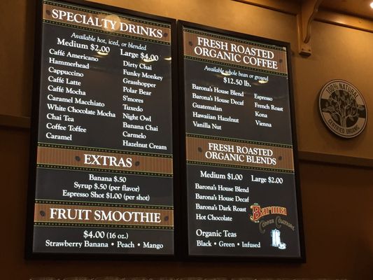 Menu photo 5 Barona Coffee Company Lakeside, CA Menu photo 5 Barona Coffee Company Lakeside, CA