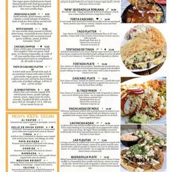 Cascabel - Menu - Vegan Near Me - Houston, Texas