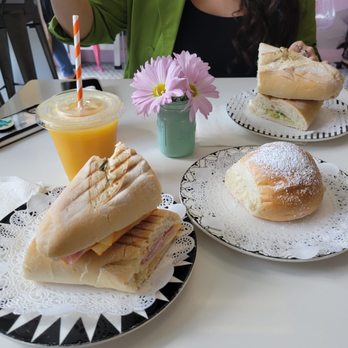 58 Gourmet - Ham and Cheese Sandwich Pan dulce with Nutella Mango Juice - Bakeries Near Me - Doral, Florida 58 Gourmet - Ham and Cheese Sandwich Pan dulce with Nutella Mango Juice - Bakeries Near Me - Doral, Florida