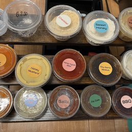 All the sauces!
