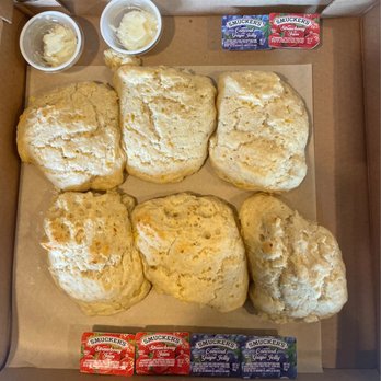Blair Mountain Biscuit - 1/2 dozen to go- so big that you get them in a pizza box - love it! - American Near Me - Blackwood, New Jersey