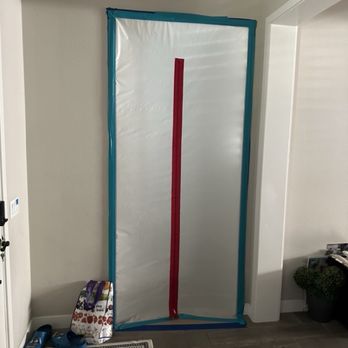 Active Restoration - Sealed area with a zipper for access - Damage Restoration Near Me - Fountain Valley, California