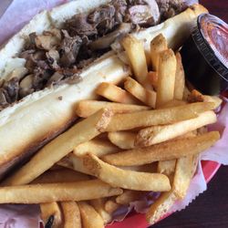 Marchiano Pizza - Steak sandwich, fries