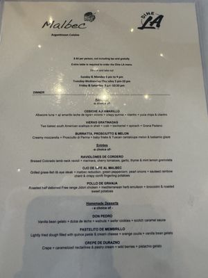 Menu photo 2 Malbec Arts District Los Angeles, CA Menu photo 2 Malbec Arts District Los Angeles, CA