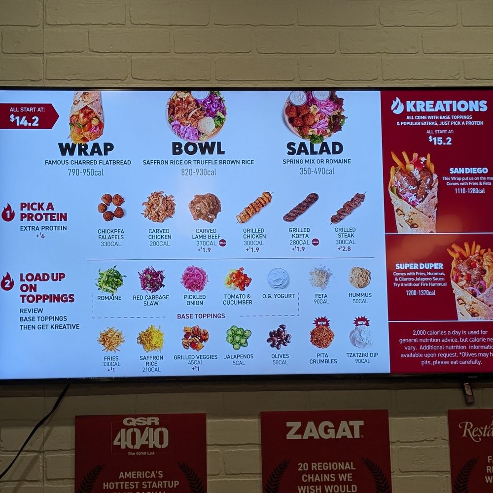 The Kebab Shop - Left side of the menu - Mediterranean Near Me - Irvine, California The Kebab Shop - Left side of the menu - Mediterranean Near Me - Irvine, California