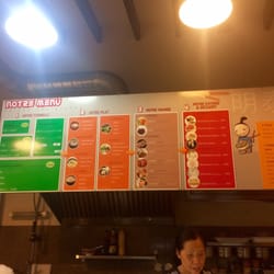 Angkora - Les différents menus wok