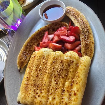 Magic Hour Rooftop Bar & Lounge - Creme Brulee French toast but really should be called Bananas Foster - Lounges Near Me - New York, New York