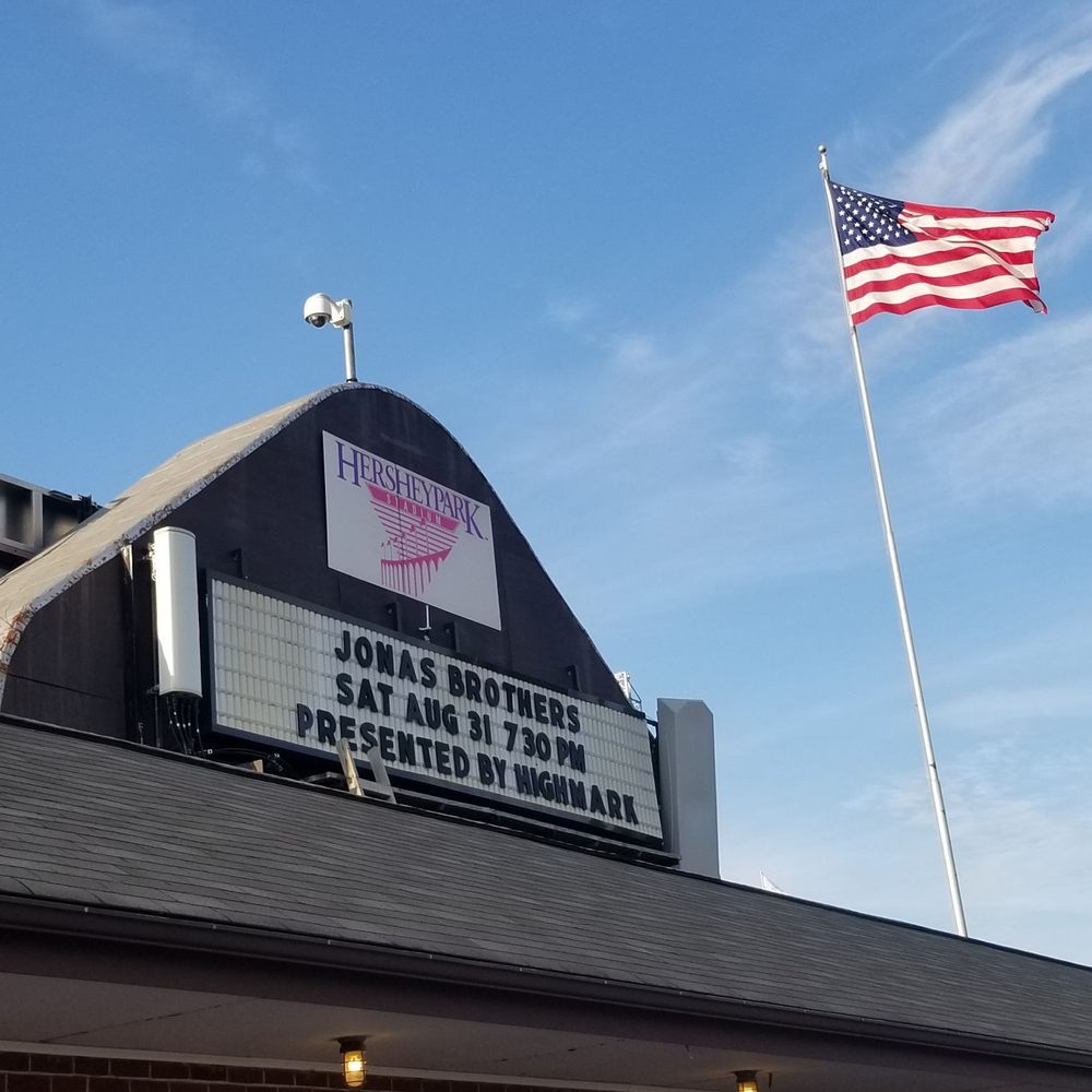 Hersheypark Stadium - Above the box office, it was a sold out show! - Stadiums & Arenas Near Me - Hershey, Pennsylvania Hersheypark Stadium - Above the box office, it was a sold out show! - Stadiums & Arenas Near Me - Hershey, Pennsylvania