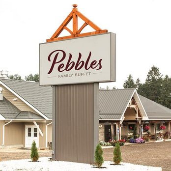 Pebbles Family Buffet - Pebbles Family Buffet Sign - Canadian (New) Near Me - Durham, Ontario