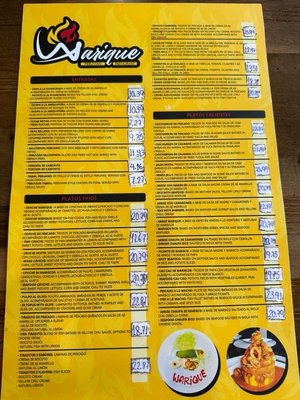 Menu photo 4 Warique Peruvian Restaurant Arlington, TX