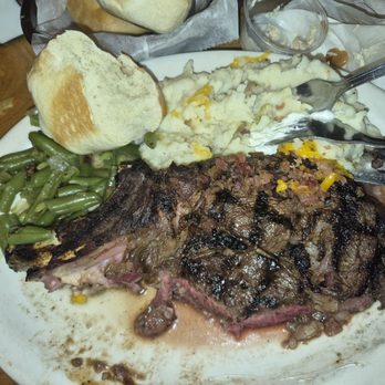 Texas Roadhouse - Cactus Blossom- Bone-In Ribeye* Extra Fresh-Baked Bread Mashed Potatoes Green Beans - American Near Me - Corona, California Texas Roadhouse - Cactus Blossom- Bone-In Ribeye* Extra Fresh-Baked Bread Mashed Potatoes Green Beans - American Near Me - Corona, California