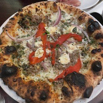 Mioposto - 8" Spring Lamb Pizza - Italian Near Me - Seattle, Washington Mioposto - 8" Spring Lamb Pizza - Italian Near Me - Seattle, Washington