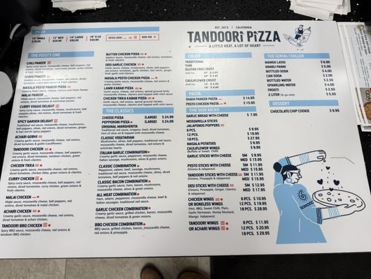 Menu photo 1 Tandoori Pizza Elk Grove, CA Menu photo 1 Tandoori Pizza Elk Grove, CA