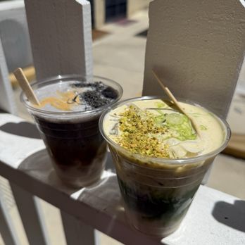 Goodthing Coffee - Black Sesame Einspanner and Urban Angel - Coffee & Tea Near Me - Burlingame, California