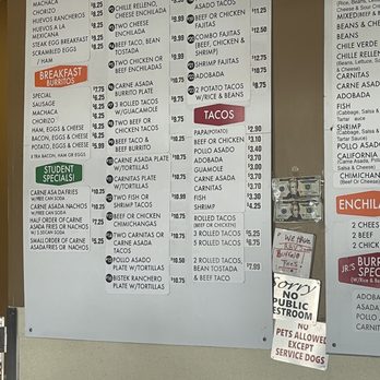 Junior's Taco Shop - Menu - Mexican Near Me - Vista, California Junior's Taco Shop - Menu - Mexican Near Me - Vista, California