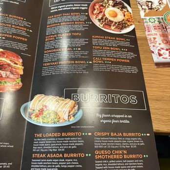 Next Level Veggie Grill Denver - Menu page 3 - Vegan Near Me - Denver, Colorado