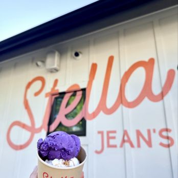 Stella Jean's Ice Cream - Ube pandesal toffee & guava cream cheese - Ice Cream & Frozen Yogurt Near Me - Carlsbad, California Stella Jean's Ice Cream - Ube pandesal toffee & guava cream cheese - Ice Cream & Frozen Yogurt Near Me - Carlsbad, California