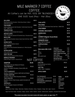 Menu photo 5 Mile Marker 7 Coffee Truth or Consequences, NM Menu photo 5 Mile Marker 7 Coffee Truth or Consequences, NM
