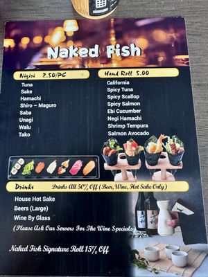 Menu photo 1 Naked Fish - Millbrae Millbrae, CA Menu photo 1 Naked Fish - Millbrae Millbrae, CA