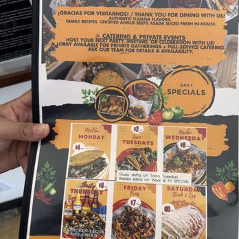 Señor Esparza Tacos - Menu - Tacos Near Me - Azusa, California
