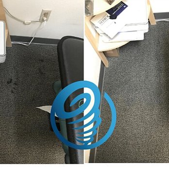 The Dry Carpet Cleaner - Commercial Carpet Cleaning SPOT STAIN Removal BEFORE & AFTER - Carpet Cleaning Near Me