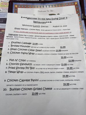 Menu photo 8 Ewing Diner Ewing, NJ