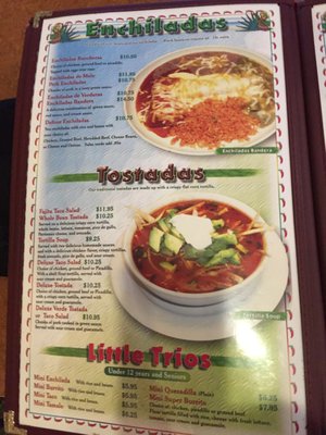 Menu photo 1 El Trio Loco Gearhart, OR