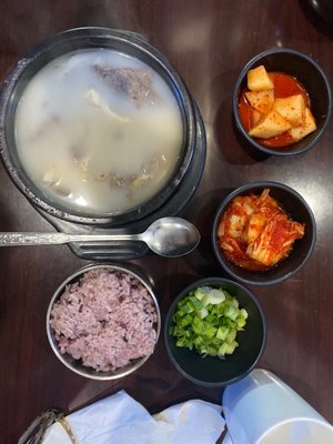 Traditional Korean Beef Soup by null