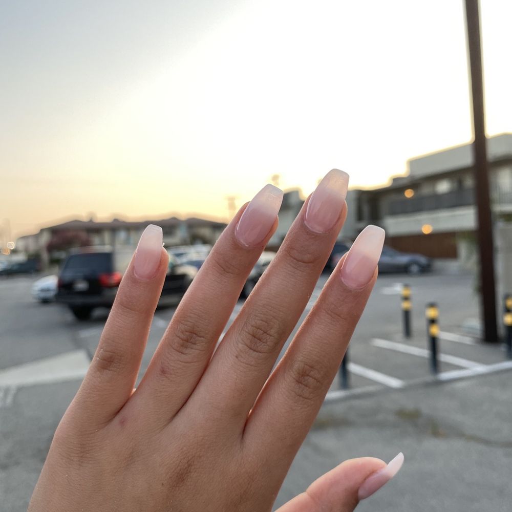 Noemi Nails - My acrylic set with soft pink gel. - Nail Salons Near Me - Alhambra, California Noemi Nails - My acrylic set with soft pink gel. - Nail Salons Near Me - Alhambra, California