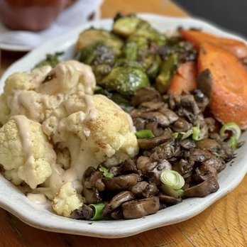 Westville - Market Plate: cauliflower, mushrooms, carrots, Brussels - American Near Me - New York, New York Westville - Market Plate: cauliflower, mushrooms, carrots, Brussels - American Near Me - New York, New York