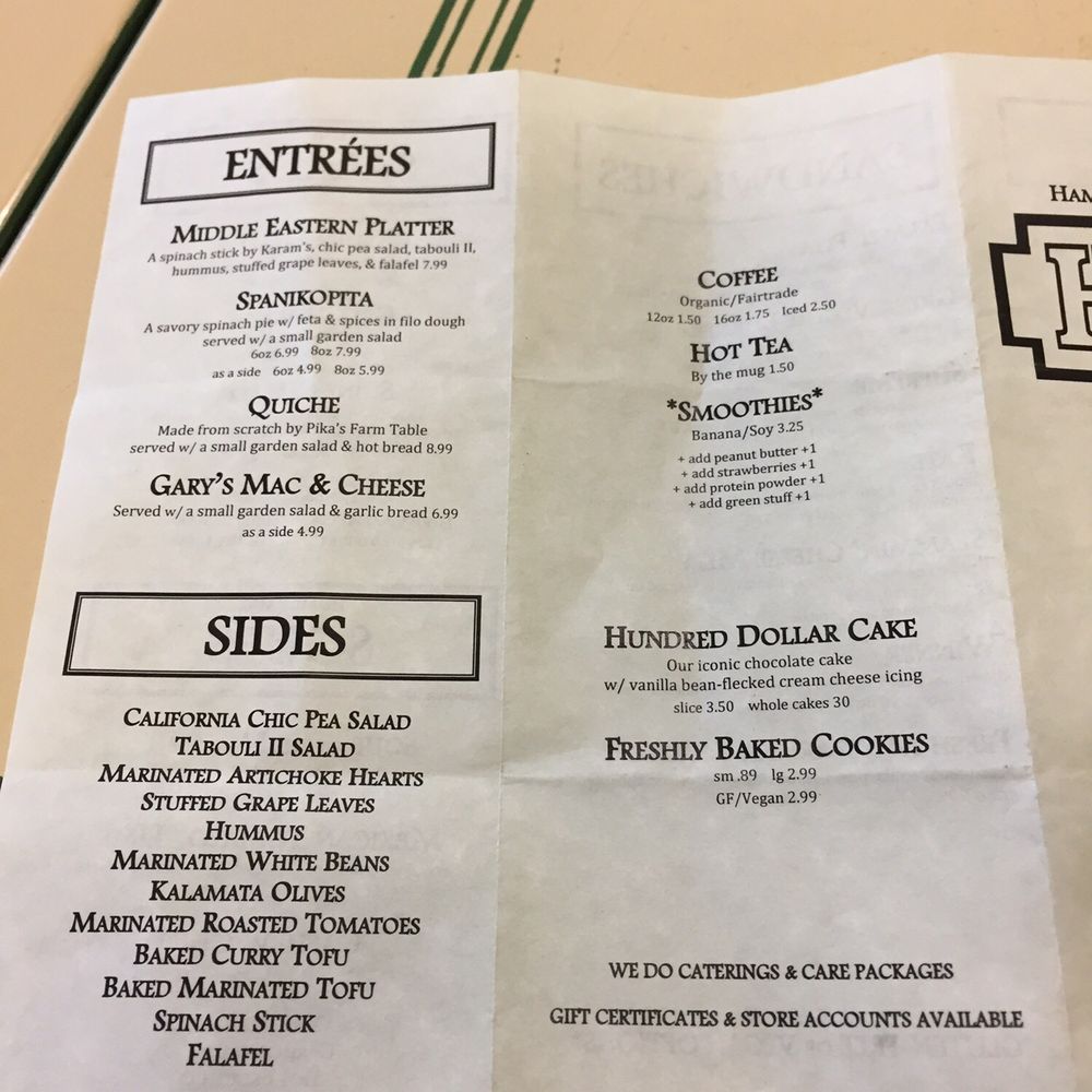 Hamilton Whole Foods - Menu - Health Markets Near Me - Hamilton, New York