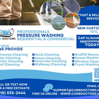 Curb Doctors - Services offered Flyer - Pressure Washers Near Me Curb Doctors - Services offered Flyer - Pressure Washers Near Me