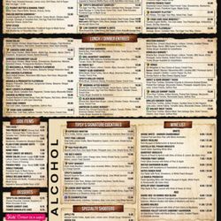 Tipsy Beans Cafe - Menu
