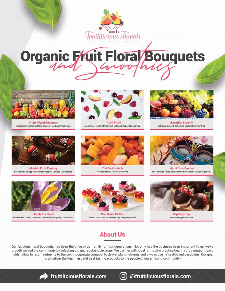 Fruitilicious Florals Logo