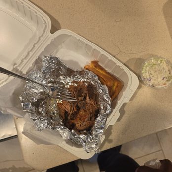 BBQ Kitch'n - Beef brisket platter A complete joke. - Barbeque Near Me - Anchorage, Alaska BBQ Kitch'n - Beef brisket platter A complete joke. - Barbeque Near Me - Anchorage, Alaska