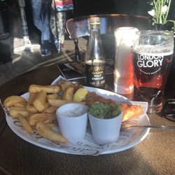 Railway Bell - Fish and Chips with mushy peas