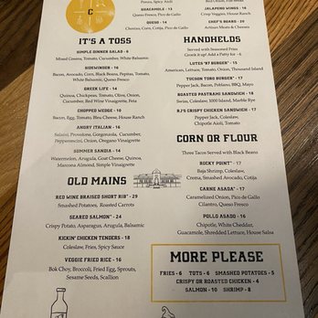 CORBETT'S - Menu 7/2024 - Pickleball Near Me - Tucson, Arizona