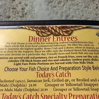 The Fish House - Except for the establishments we've visited the past 6 nights who all had local, sustainable, whole fish on the menu.... but okay - Seafood Near Me - Key Largo, Florida The Fish House - Except for the establishments we've visited the past 6 nights who all had local, sustainable, whole fish on the menu.... but okay - Seafood Near Me - Key Largo, Florida