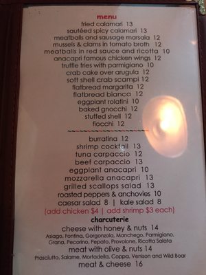 Menu photo 4 Anacapri Pinecrest, FL Menu photo 4 Anacapri Pinecrest, FL